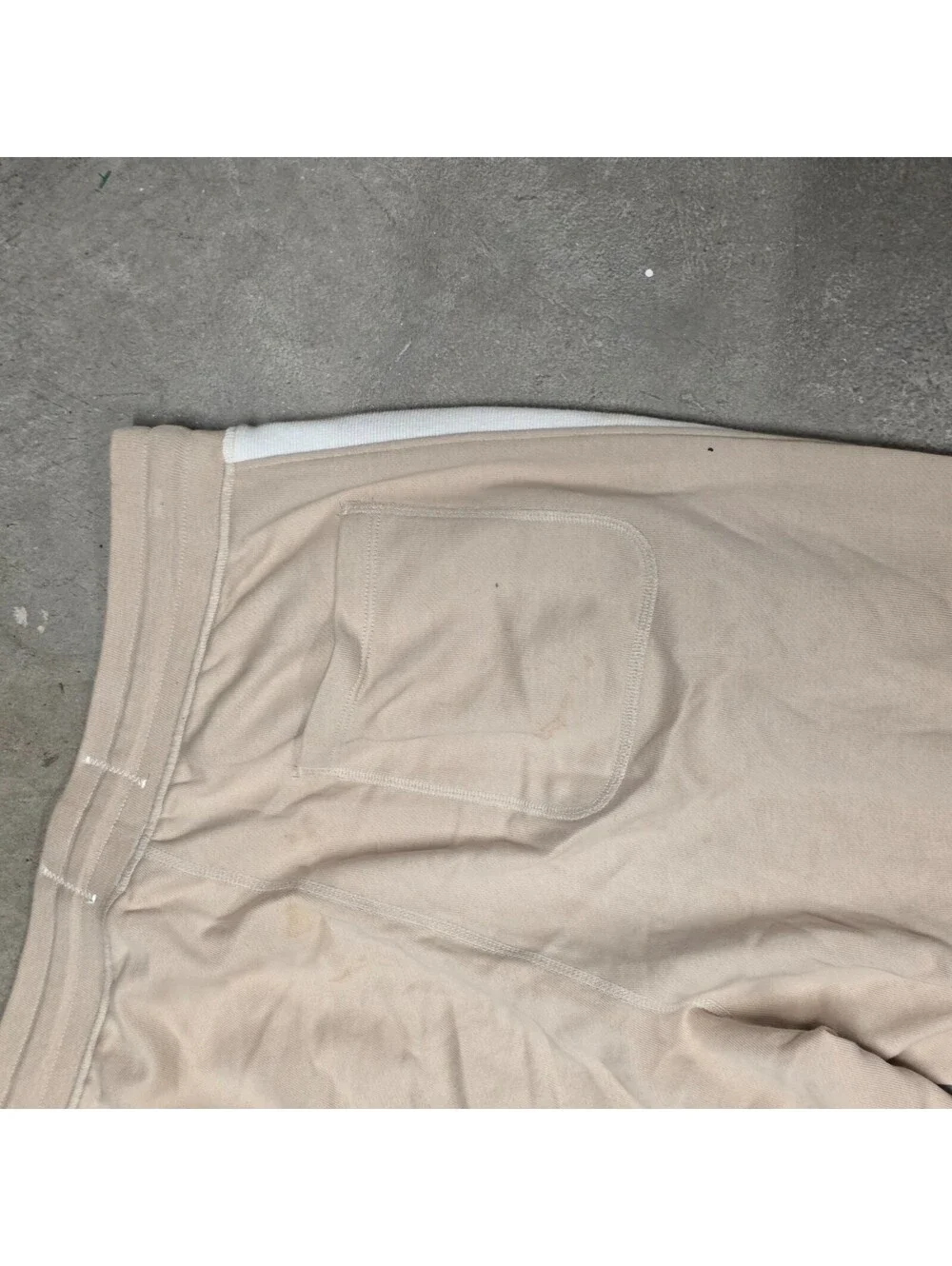 Reigning Champ Beige Side Stripe Sweatpants L x 29 Cotton Fleece